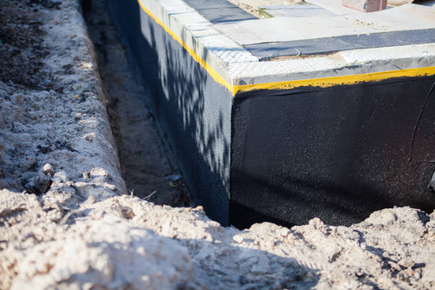 Residential Wet Basement Repair installation at a Freedom, IN home by SJ Waterproofing Pros